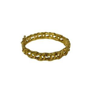 CHANEL Gold Logo Bracelet